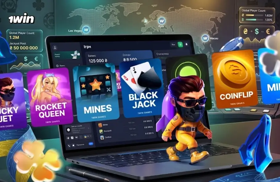Демонстраційний режим гри Lucky Jet на 1win із віртуальним рахунком.